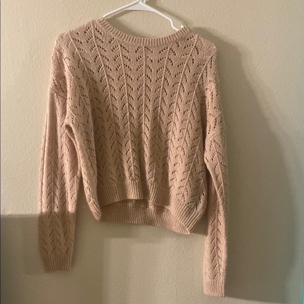 Light Pink Knit Women's Sweater